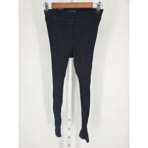 Erica Taylor Womens Sz S Compression Leggings Gray Black Textured